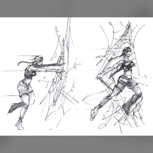 animateion medium:artwork official_artwork series:tomb_raider sketches tomb_raider_legends // 385x298 // 89.4KB // jpg // image/jpeg // spiderwebs