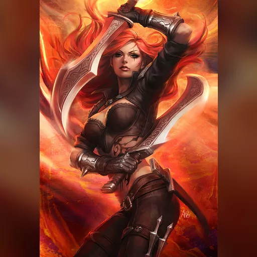 artist:artgerm medium:artwork // 800x1155 // 284.4KB // jpg // image/jpeg // katarina_poster_art_by_artgerm-d6qohlw