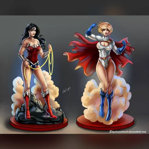 alias:karen_starr alias:power_girl alias:wonder_woman artist:edgarsandoval character:diana_of_themyscira character:kara_zor-l medium:artwork publisher:dc // 1024x814 // 184.4KB // jpg // image/jpeg // edgar-sandoval-aguilar-powergirl-and-wonder-woman-trinquette