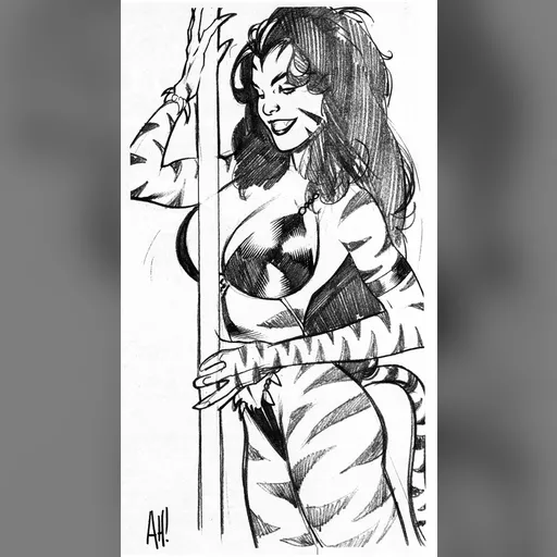 artist:adam_hughes medium:artwork // 517x909 // 124.9KB // jpg // image/jpeg // AH-tigra-backissue17scan100