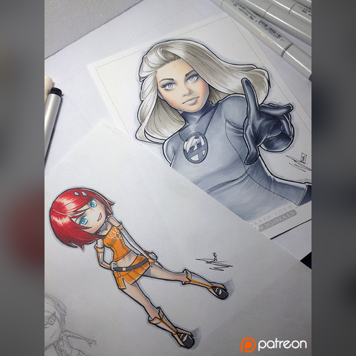 artist:warren_louw downloaded:deviantart medium:artwork // 600x800 // 540.7KB // webp // image/webp; lossless=true // copic_eri_and_invisible_woman_by_warrenlouw-d8u5zo1