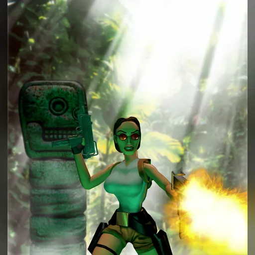 medium:artwork official official_artwork series:tomb_raider tomb_raider_1 tomb_raider_1996 // 1600x1700 // 241.8KB // jpg // image/jpeg // tr1-001