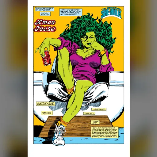 alias:she-hulk character:jennifer_walters publisher:marvel run:sensational_she-hulk series:she-hulk // 1987x3056 // 1.4MB // jpg // image/jpeg // 2Sensational She-Hulk by John Byrne v01-004-0005