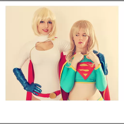 alias:karen_starr alias:power_girl alias:supergirl character:kara_zor-el character:kara_zor-l cosplay medium:photo person:fioresofen publisher:dc series:superman // 3285x3227 // 4.6MB // jpg // image/jpeg // supergirl_and_powergirl___dc_comics_by_whitelemon-d8a9s7a