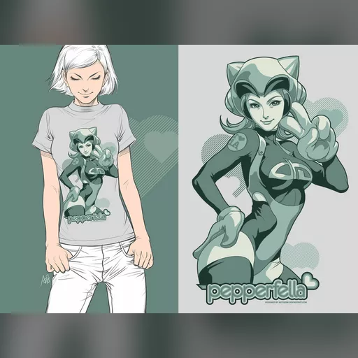 artist:artgerm medium:artwork // 900x675 // 116.3KB // jpg // image/jpeg // pepperfella_tee_promo_by_artgerm