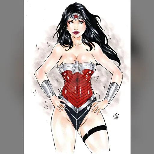 alias:wonder_woman artist:junior_maia character:diana_of_themyscira medium:artwork publisher:dc style:benes // 1024x1475 // 188.1KB // jpg // image/jpeg // wonder_woman_by_juniormaia100_dbzwlgk