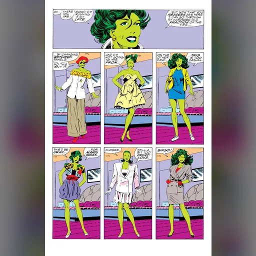 alias:she-hulk character:jennifer_walters publisher:marvel run:sensational_she-hulk series:she-hulk skin:green // 1987x3056 // 1.2MB // jpg // image/jpeg // 2Sensational She-Hulk by John Byrne v01-081-0082