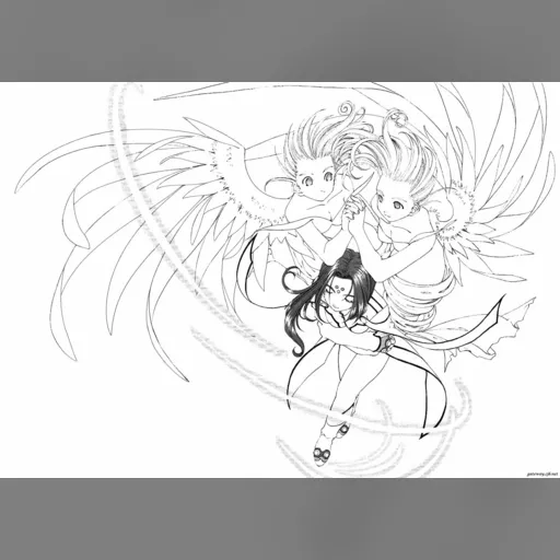 official_artwork series:oh_my_goddess // 1556x1100 // 226.4KB // jpg // image/jpeg // 479974