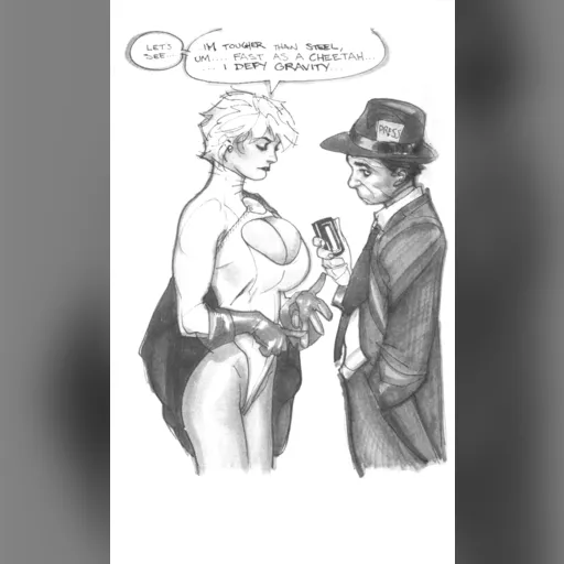 alias:karen_starr alias:power_girl artist:adam_hughes character:kara_zor-l medium:artwork publisher:dc // 616x1007 // 184.3KB // webp // image/webp; lossless=true // Adam Hughes Sketchbook Greatest Hits Vol 2 (P7 Power Girl In