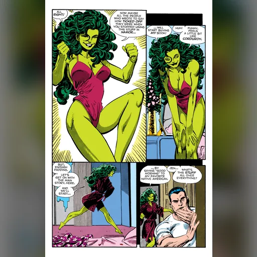 alias:she-hulk character:jennifer_walters publisher:marvel run:sensational_she-hulk series:she-hulk // 1988x3056 // 2.5MB // jpg // image/jpeg // 3Sensational She-Hulk by John Byrne - The Return - c038 (v00) - p166 [Digital-HD] [danke]-0164
