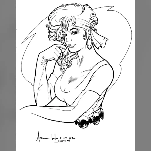 artist:adam_hughes medium:artwork // 500x634 // 103.7KB // jpg // image/jpeg // firepinup