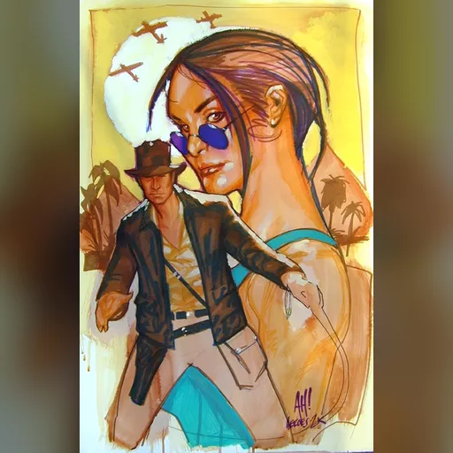 artist:adam_hughes character:lara_croft medium:artwork series:tomb_raider // 433x668 // 143.4KB // jpg // image/jpeg // lara_indy