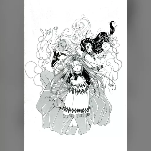 official_artwork series:oh_my_goddess // 2250x3296 // 1.3MB // jpg // image/jpeg // 322317