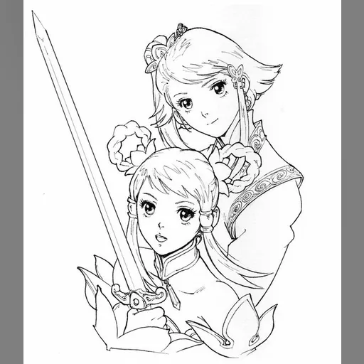 medium:artwork official_artwork publisher:namco series:soul_calibur soul_calibur_5 // 629x720 // 81.2KB // jpg // image/jpeg // Xianghua_and_Leixia