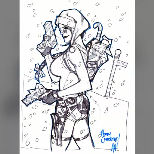 artist:adam_hughes character:lara_croft medium:artwork series:tomb_raider // 700x935 // 158.9KB // jpg // image/jpeg // holiday_lara