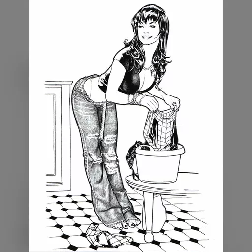 artist:adam_hughes medium:artwork // 500x650 // 73.7KB // jpg // image/jpeg // AH_thongs_3