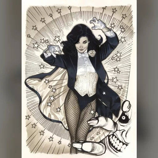 artist:adam_hughes character:zatanna_zatara medium:artwork publisher:dc series:batman // 432x593 // 83.1KB // jpg // image/jpeg // Dwgs_Zatana_web
